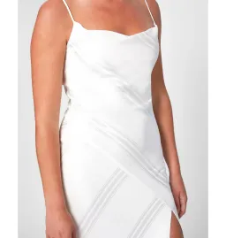 By Johnny Chelsey Slice Gown in Ivory Size AU 6 for rent on The Volte - image 2