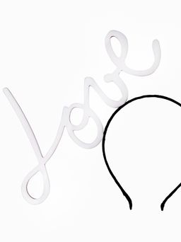 ''LOVE LETTERS'' HEADPIECE IN WHITE for rent on The Volte - image 1