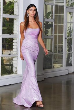 Jadore JX4010 Gown Dress Lilac Size 12 for rent on The Volte - image 1