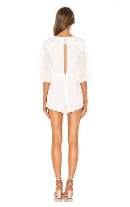Majorelle Enzo Romper Playsuit White Size 6 for rent on The Volte - image 3