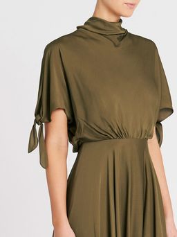 Camilla and Marc Teresa Midi Dress Green Size 8 for rent on The Volte - image 2