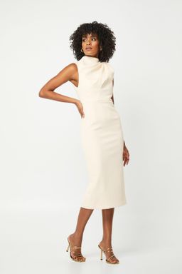 Mossman The Edge of Glory Midi Dress Ivory White Size 8 for rent on The Volte - image 6