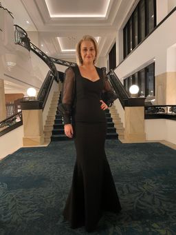 Rebecca Valance Barbie Gown Black Size 10 for rent on The Volte - image 4