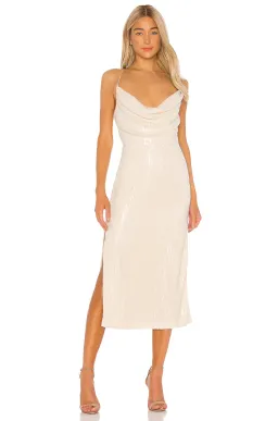 MISHA Devon Dress Champagne Size 8/S for rent on The Volte - image 1
