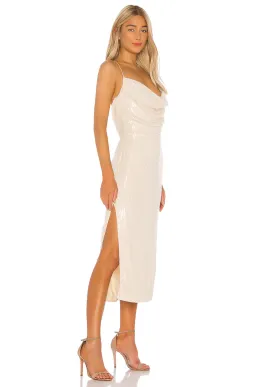 MISHA Devon Dress Champagne Size 8/S for rent on The Volte - image 2