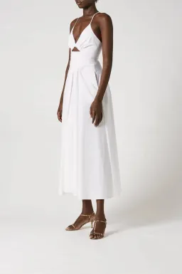Scanlan Theodore Cotton Strappy Dress White Size 8 for rent on The Volte - image 2