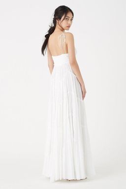 Aje Mimosa Tiered Maxi Dress White Size 8 for rent on The Volte - image 3