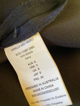 Camilla and Marc Ono Dress Navy Blue Size 6 for rent on The Volte - image 6