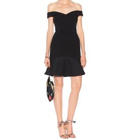 Rebecca Vallance Anise mini dress black for rent on The Volte - image 1