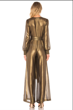 Dress 655 in Gold Lurex size 6 for rent on The Volte - image 2