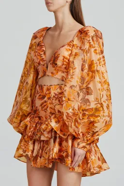 Acler Chance Cropped Top and Mini Skirt Set Print Size 8  for rent on The Volte - image 2