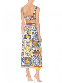 Dolce & Gabbana Majolica Print Two Piece Set Print Size 8  for rent on The Volte - image 2