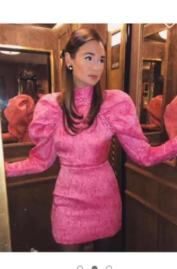 Rotate by Birger Chistensen dress pink size 8  for rent on The Volte - image 2