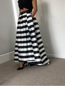 Nicholas ball striped skirt black white stripe size 8  for rent on The Volte - image 2