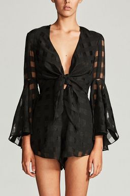 Perseus Tie Front Playsuit for rent on The Volte - image 1