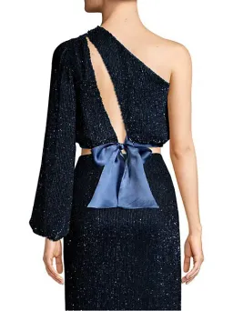 Retrofete Kathleen Top Navy Size 10 for rent on The Volte - image 3