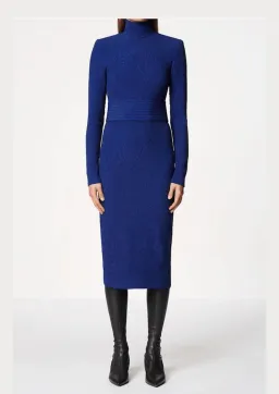 Scanlan Theodore Reptile Stretch Dress Blue One Size  for rent on The Volte - image 1