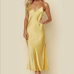 Planet Blu Slip Midi Dress (Yellow) - Size XS for rent on The Volte - image 1