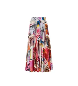 Zimmermann Wavelength Swing Skirt in Pink Poster Print Size 1/ Au 10 for rent on The Volte - image 3