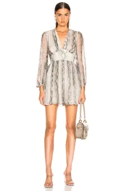 Zimmermann Corsage Fluted Playsuit Python Print Size 0P / AU 6 for rent on The Volte - image 5