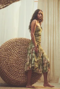 Hemant & Nandita Neem MIDI Dress for rent on The Volte - image 3