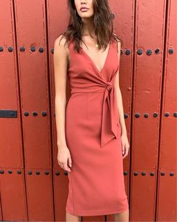 Sheike Truth or Dare Dress Terracotta Size 8 for rent on The Volte - image 1