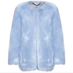 THP Faux Fur Coat in Baby Blue for rent on The Volte - image 3
