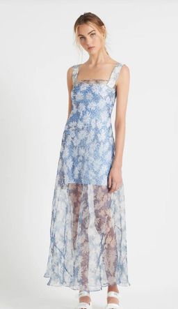 Sir The Label Anais Maxi Dress Blue Size 0 / AU 6 for rent on The Volte - image 1