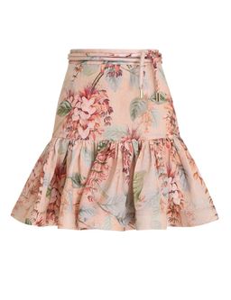 Zimmermann Candescent Flip Mini Skirt Print Size 1 / Au 10 for rent on The Volte - image 2