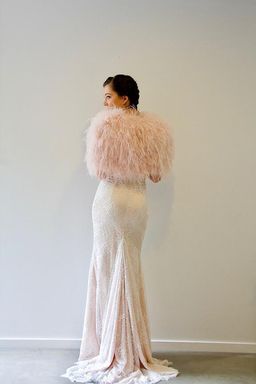When Freddie Met Lilly Ostrich Bolero Blush One Size  for rent on The Volte - image 2