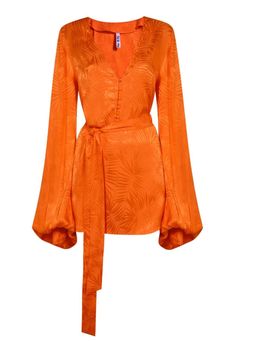 Rat and Boa Harlequin Dress Orange Size 8 for rent on The Volte - image 4