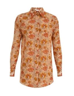 Zimmermann Andie Relaxed Shirt Almond Floral Size 1 / AU 10 for rent on The Volte - image 5