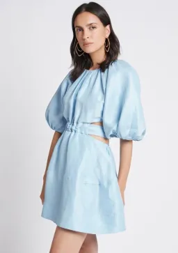 Aje Psychedelia Cut Out Mini Dress Blue Size 4 for rent on The Volte - image 3