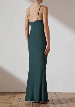 Shona Joy Luxe Bias Cowl Slip Dress Emerald Size 14 for rent on The Volte - image 2