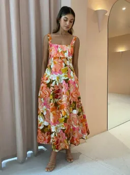 Acler Tate Dress Print Size 10 for rent on The Volte - image 1