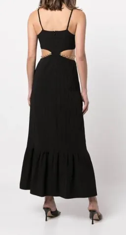 Jonathan Simkhai Lyla Chain Cut-Out Dress Black Size 4 for rent on The Volte - image 3