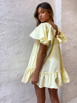 Blanca Filomena Mini Dress Yellow Size 10 for rent on The Volte - image 3