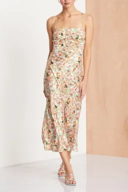 Bec & Bridge Camellia Delights Midi Dress Floral Size 6 for rent on The Volte - image 1