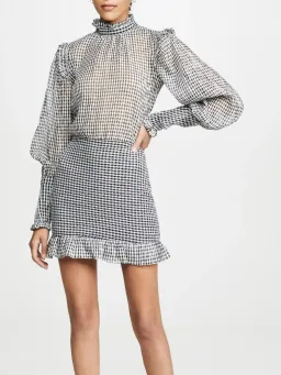 Bec & Bridge Nadine Mini Dress Print Size AU 6 for rent on The Volte - image 3