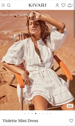 Kivari Violette mini dress size 10 for rent on The Volte - image 5