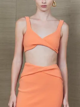 Bec & Bridge Clover Crop Top Nectarine Size AU 10 for rent on The Volte - image 2