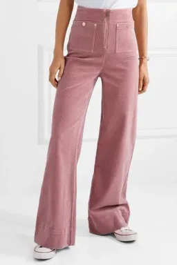 Alice McCall Corduroy Bluesy Jeans Pink Size AU 4  for rent on The Volte - image 1