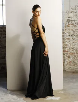 Jadore black formal dress size 10 for rent on The Volte - image 2