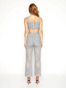Alice McCall Cosmic Top & Beautiful and Dangerous Pants Silver Size 8 for rent on The Volte - image 4