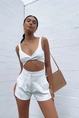 Bec & Bridge Phoebe Top & Shorts Size 8 for rent on The Volte - image 1