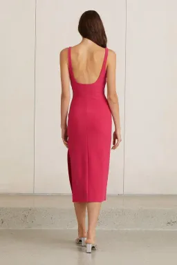Bec and Bridge Valentine Midi Dress Pink Size 8 for rent on The Volte - image 3