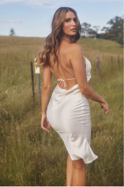 Meshki Ivana Satin Dress for rent on The Volte - image 2