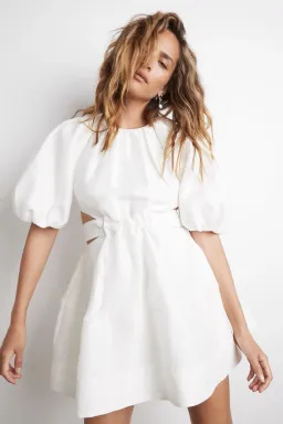 Aje Psychedelia Cut Out Mini Dress White Size 6 for rent on The Volte - image 2