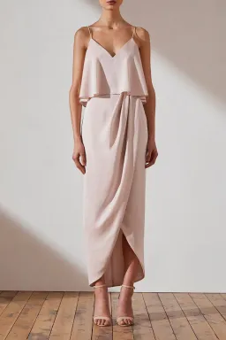 Shona Joy Luxe Cocktail Frill Dress  for rent on The Volte - image 2