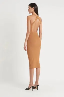 Sir the Label Jasper Cut Out Dress Camel Size AU 10  for rent on The Volte - image 2